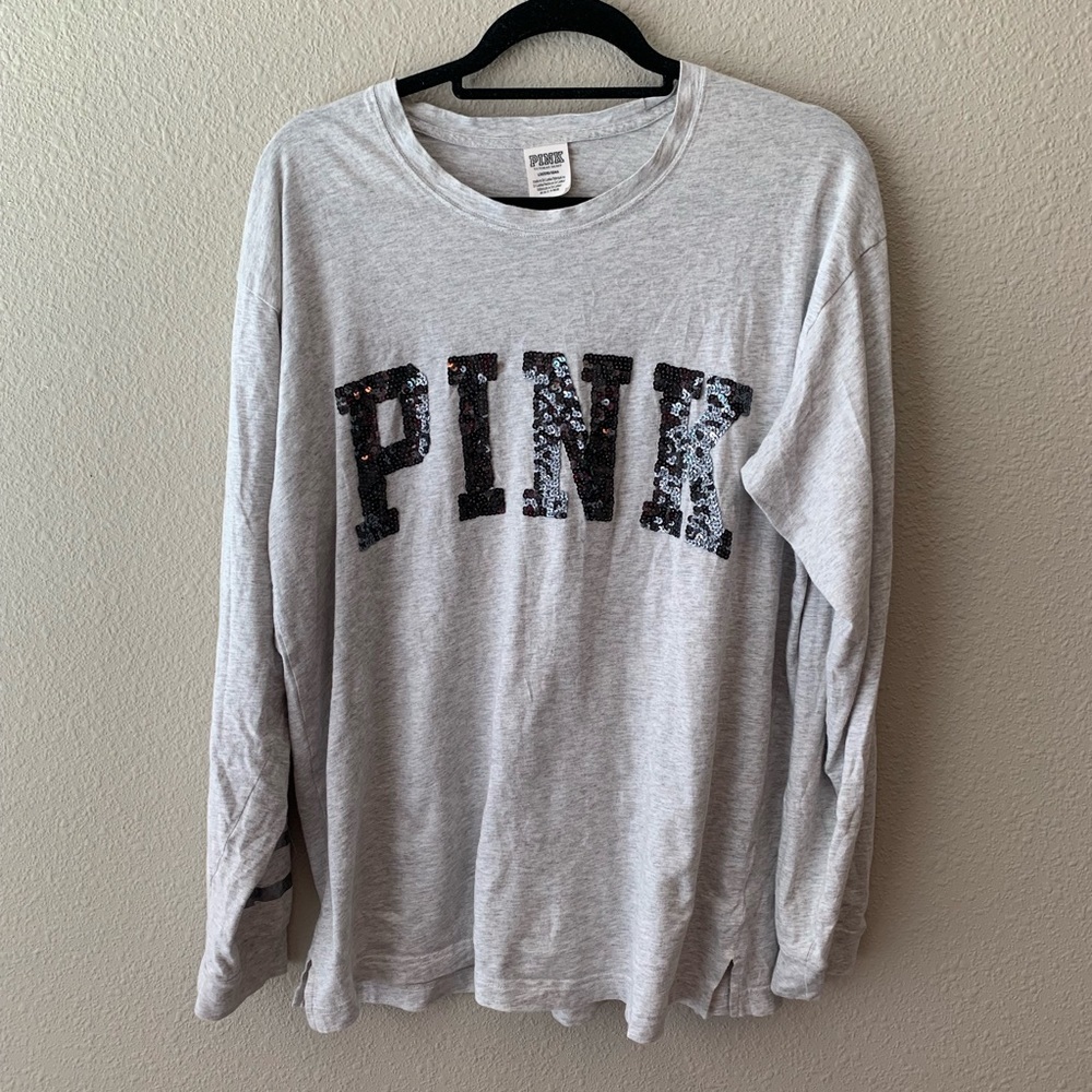 Victoria’s Secret PINK long sleeve sequin top 💃🏼
